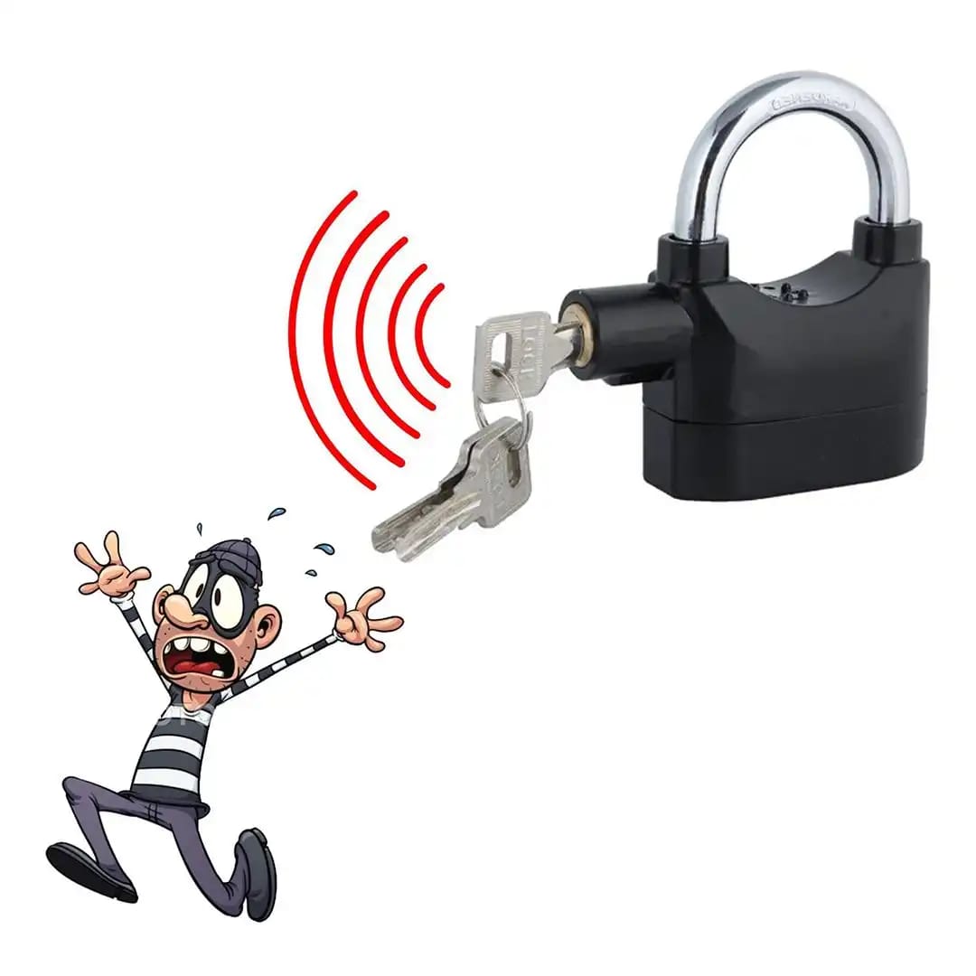 Le cadenas alarme en acier avec sirène de 110 dB