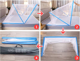 Une moustiquaire pliable -Profitez de nuits paisibles sans être dérangé par les moustiques et autres insectes.