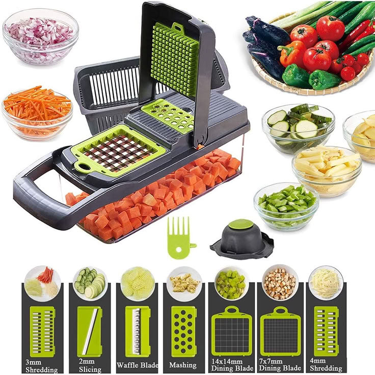 Découpeuse Légumes-Oignons Multifonctions 10 en 1